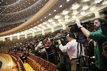 人大开幕记者阵营